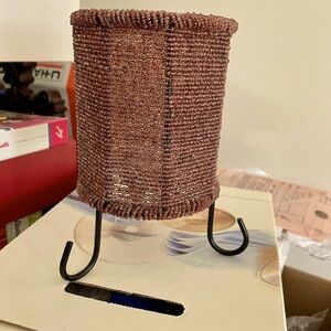 Vintage Beaded Tea Lite Holder